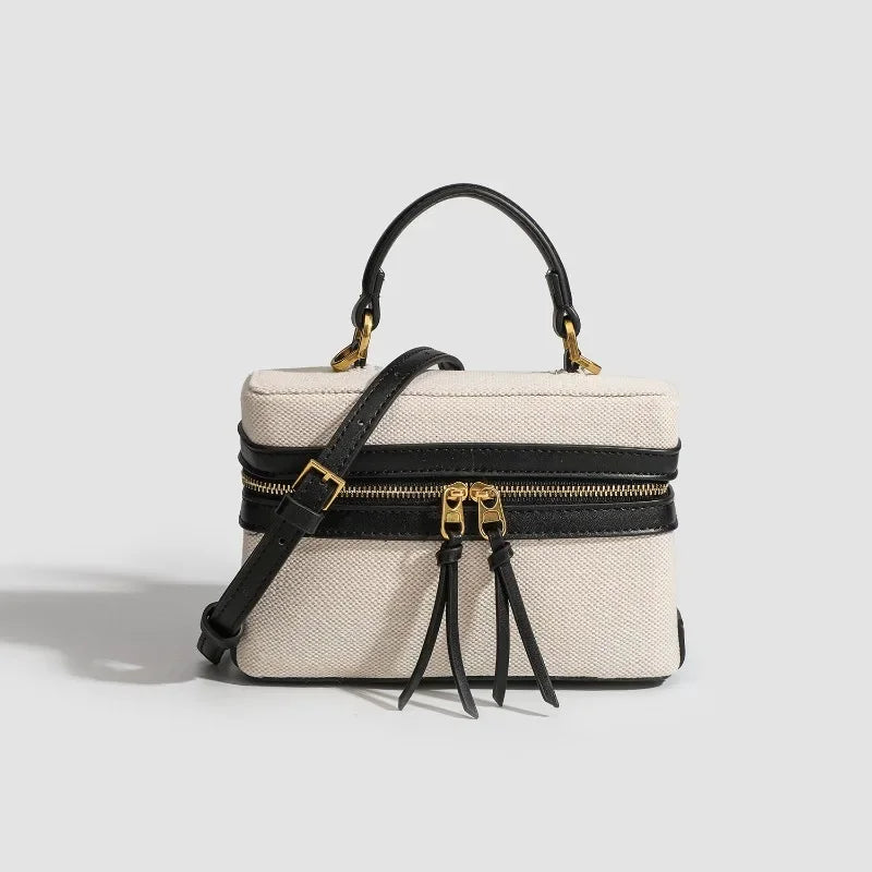 Lucie תיק קאנבס בוקס אלגנטי