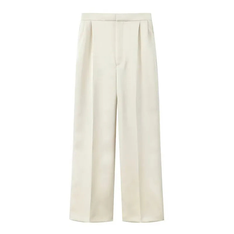 חליפת משי שני חלקים מחויטת מכנסיים ובלייזר - מורל