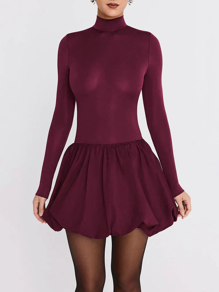 Pena שמלת מיני בגזרת איי עם שרוולים ארוכים