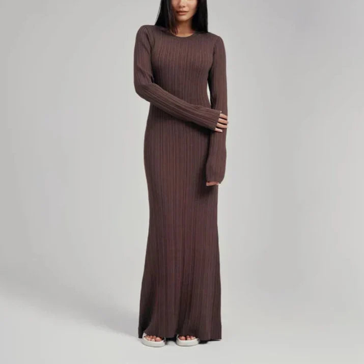 Jana שמלת מקסי סרוגה