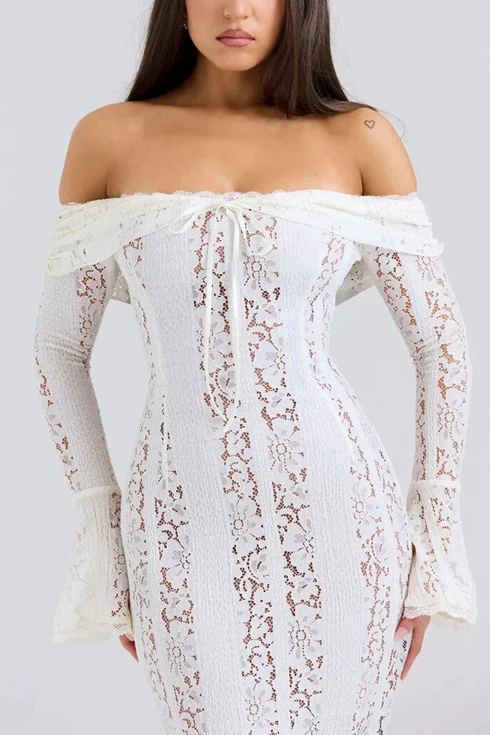 Alessia שמלת ערב מקסי תחרה