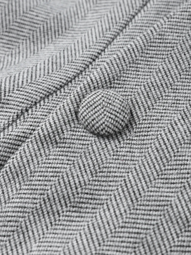 סט שני חלקים צמרי בעיצוב מלכותי חצאית מידי ובלייזר - Reina